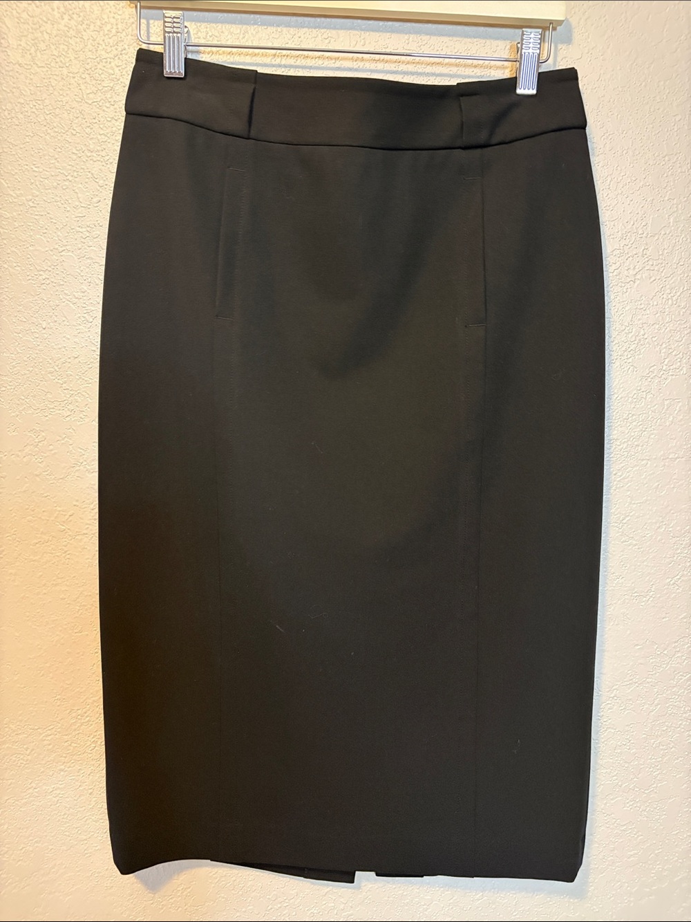 Tommy Hilfiger Black Lined Midi Pencil Skirt NWOT Size 8 (no belt)
